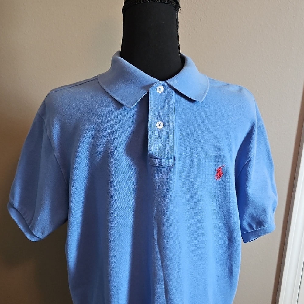 Ralph Lauren Custom Fit Polo in Blue